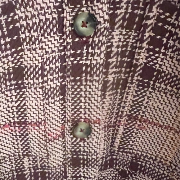 ANTHROPOLOGIE Hudson Plaid Shirt Jacket Shacket Spring - Picture 8 of 13